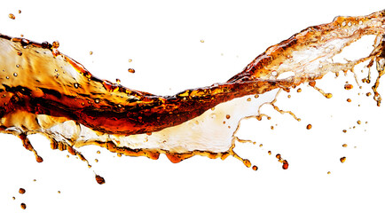 Cola splash isolated 