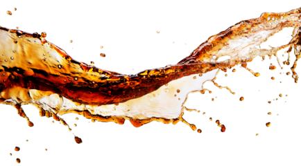 Cola splash isolated 