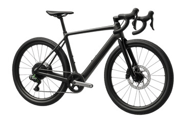 Obraz premium Gravel bike with a 1x drivetrain and hydraulic disc brakes for efficient power transfer