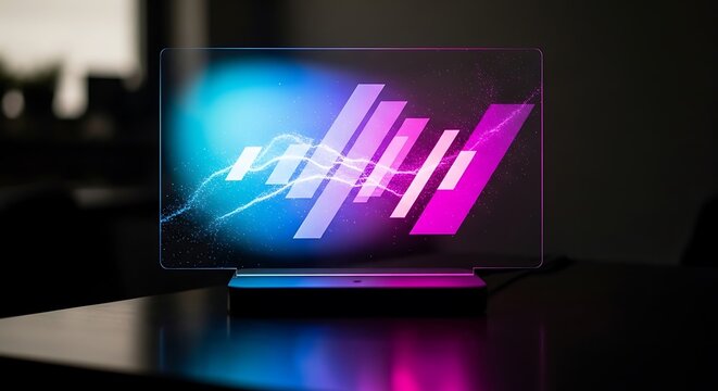 Holographic display of abstract financial data