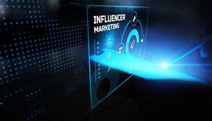 Influencer Marketing Strategy with Engagement Metrics and Social Network Performance Dashboard.