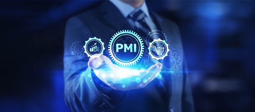 Purchasing Managers Index and Business Performance Tracking Technology Concept Illustrated with PMI Gears.