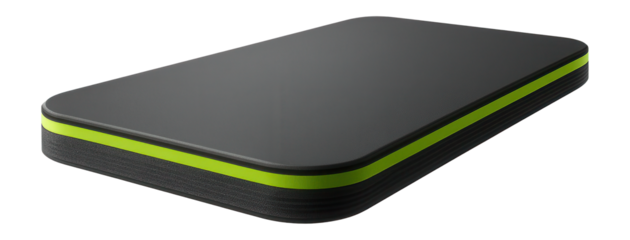 Dual-layered training mat with shock-absorbent core and waterproof top for outdoor use