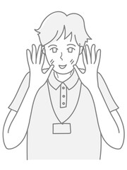 イラスト　男性　女性