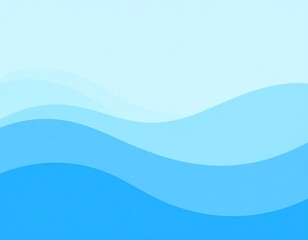 Smooth, light blue waves