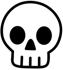 A set of Halloween icons featuring a spider, witch potion, lollipop, tombstone, skull, bat, witch hat, and jack o lantern, illustrated in a cute and spooky style, representing the concept of Halloween