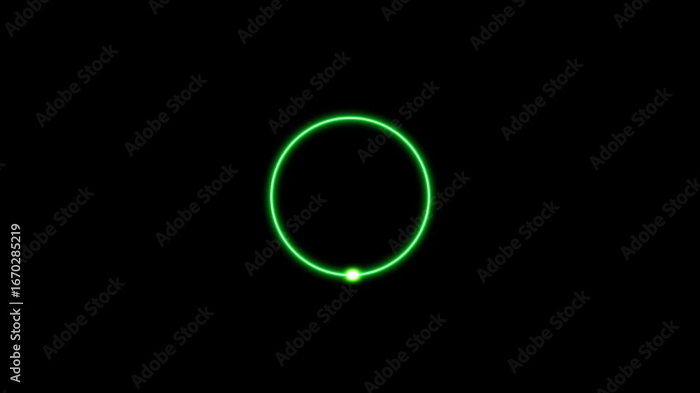 Poster abstract neon circle loading icon animation beautiful color from 0-100% and creating a stunning 4k v