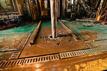 Equipment for drilling on offshore oil platform.