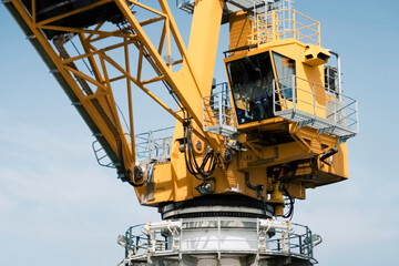 Rotating Tower Crane, On Oil Platform