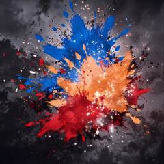 abstract background with explosion