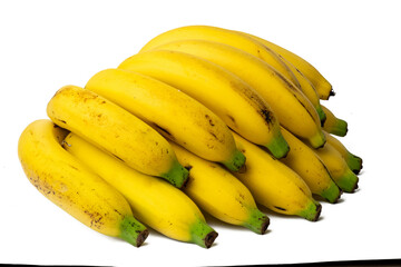 Photo of fresh golden Banaba taken with a high-resolution camera using the focus-stacking technique on a white background.