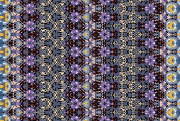 Seamless Cloth Design Digital Texture Decoration Luxury Symmetric Endless Template Graphic Visual Perspective Background Fashion Shape Wallpaper Interior Geometric Art Textile Fabric Tile Pattern.