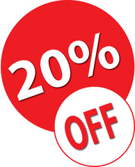 red percent discount