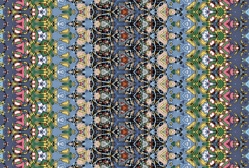 Seamless Cloth Design Digital Texture Decoration Luxury Symmetric Endless Template Graphic Visual Perspective Background Fashion Shape Wallpaper Interior Geometric Art Textile Fabric Tile Pattern.