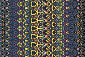 Seamless Cloth Design Digital Texture Decoration Luxury Symmetric Endless Template Graphic Visual Perspective Background Fashion Shape Wallpaper Interior Geometric Art Textile Fabric Tile Pattern.
