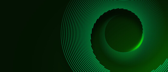 Gradient abstract green background, technology hi-tech futuristic template © S-HadjAmar