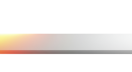 Pristine, smooth, high-key white digital screen/panel with intense warm amber to red gradient light spilling from the left in a shadowless studio. Concept of innovation and potential