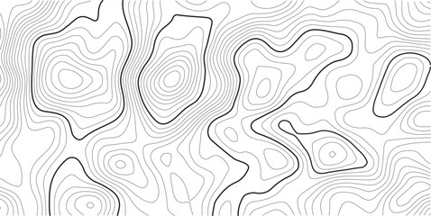 Retro topographic map. Geographic contour map. Abstract outline grid, vector illustration.