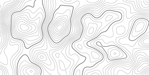 Seamless abstract topographical map with lines of the deep sea.