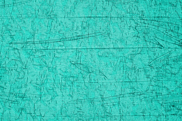 vinyl texture. striped surface of turquoise paper wallpaper