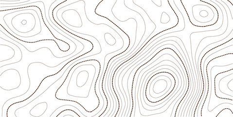 Seamless Light topographic topo contour map background, vector illustration