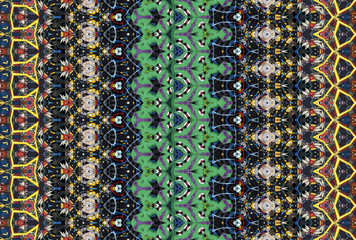 Seamless Cloth Design Digital Texture Decoration Luxury Symmetric Endless Template Graphic Visual Perspective Background Fashion Shape Wallpaper Interior Geometric Art Textile Fabric Tile Pattern.