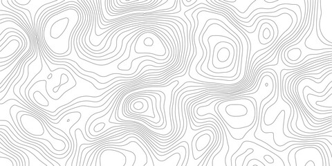 Seamless Light topographic topo contour map background, vector illustration