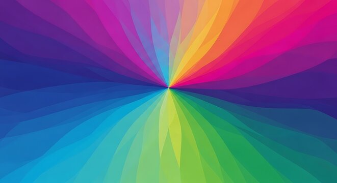 Colorful radial gradient design