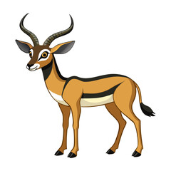 Fototapeta premium Cartoon a reindeer vector illustration design