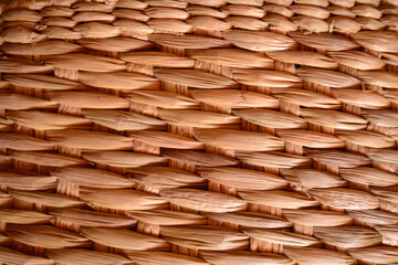 Textura de cesto de palha de milho 