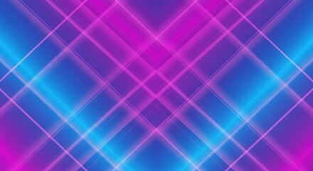 Dynamic neon lines create a vibrant, futuristic background with blue and pink hues