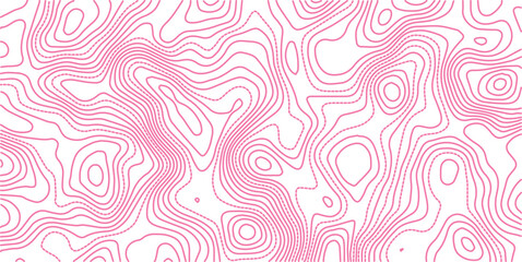 Topographic map background. Geographic line map with elevation assignments. Contour background geographic grid. Vector illustration.