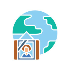 body repatriation black line icon.