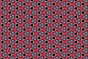Seamless Cloth Design Digital Texture Decoration Luxury Symmetric Endless Template Graphic Visual Perspective Background Fashion Shape Wallpaper Interior Geometric Art Textile Fabric Tile Pattern.
