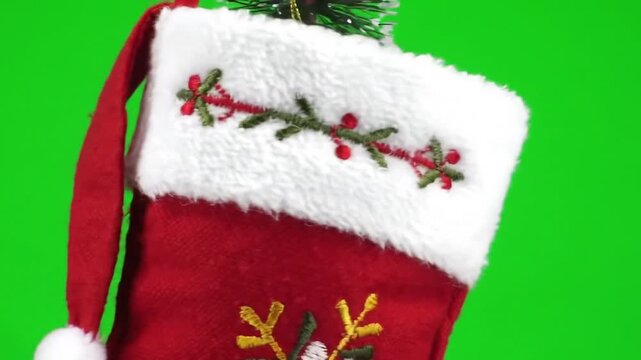 christmas stocking with presents
