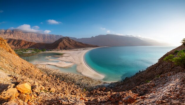 exploring socotra detwah lagoon in yemen for its unique geological features and landscape
