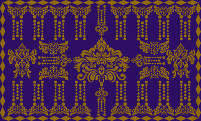 Classic Damask Seamless
Pattern - Vector Illustration for Elegant Textile
Design,Damask,Jacquard loom, Brocade, Satin weave,ethnic, geometric, textile, fabric, motif, retro, 