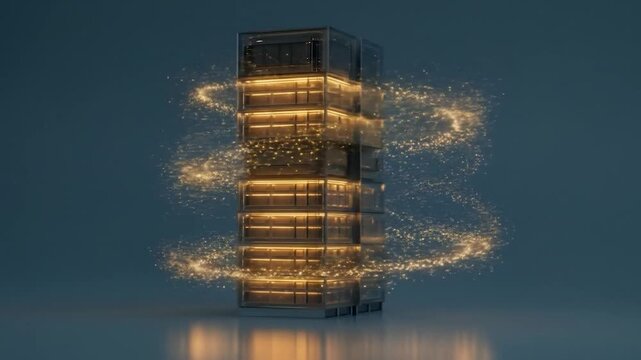 Modular energy storage stack with particle effects technological advancement concept