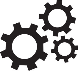 ofvs33 OutlineFilledVectorSign ofvs - gears vector icon . isolated transparent . setting sign