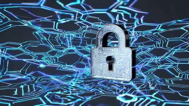 Digital encryption and cybersecurity protection system with interconnected hexagonal data nodes and secure information transfer