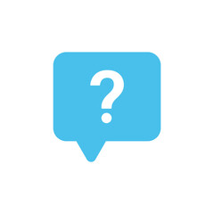 question mark icon button in speech bubble. faq sign, customer support and support sign or ask and help signs with red question icon symbol - Frequently Ask Question vector Illustration