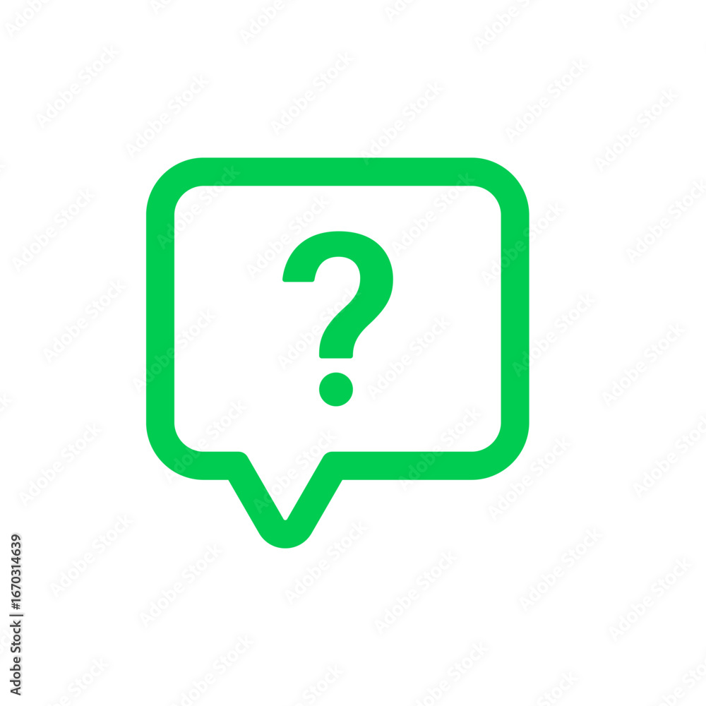 Poster question mark icon button in speech bubble. faq sign, customer support and support sign or ask and h