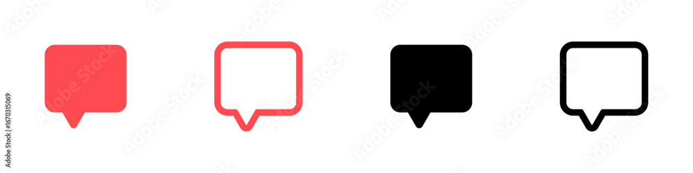 Poster comment icon speech bubble symbol. chat message icons - talk message. bubble chat icon. web vector i