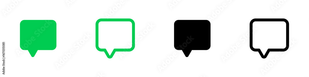 Poster comment icon speech bubble symbol. chat message icons - talk message. bubble chat icon. web vector i