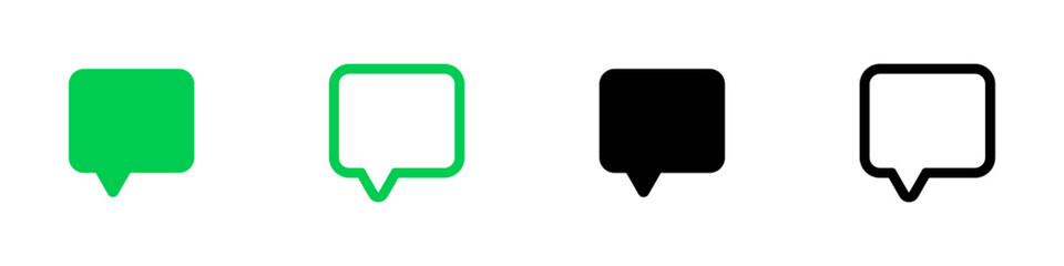 Comment icon speech bubble symbol. Chat message icons - talk message. Bubble chat icon. web vector icon