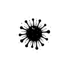 Conceptual visualization of infectious disease pathogen with detailed structures depicting viral