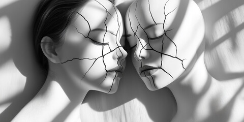 Shattered Reflections: Two Faces, One Fracture