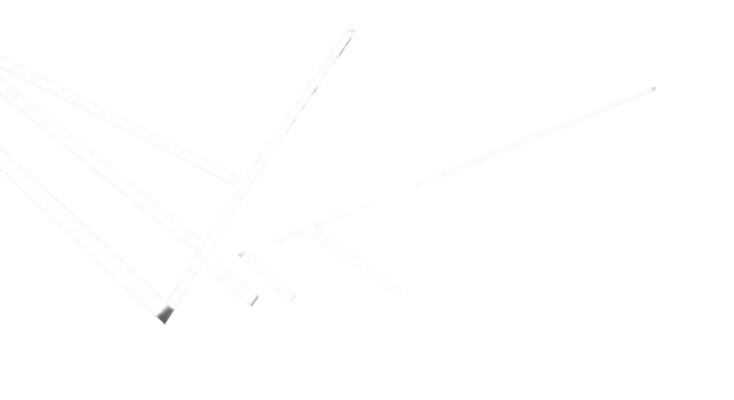 Abstract composition with crisp white light and soft grey shadows forming sharp geometric lines and smooth gradients on an untextured studio surface with copy space, conveying structured clarity and