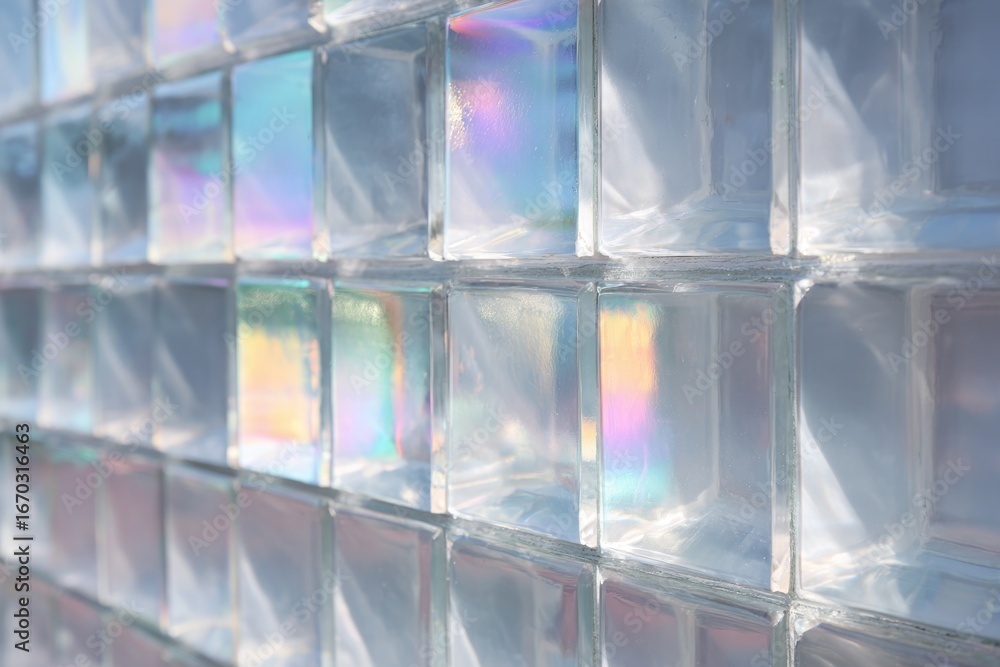 Poster translucent blocks create captivating interplay of light and ref