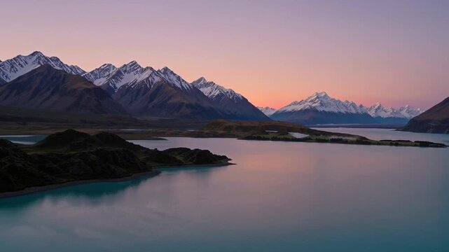 Body of Water in Southern Island Nation at Early Morning Light